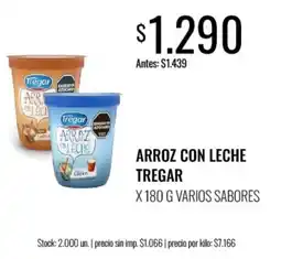 Supermercados Tadicor Tregar arroz con leche varios sabores oferta