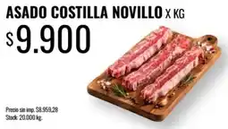 Supermercados Tadicor Asado costilla novillo oferta
