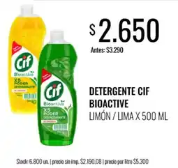Supermercados Tadicor Cif detergente bioactive oferta