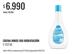 Supermercados Tadicor Hinds crema bio hidratación oferta