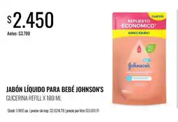 Supermercados Tadicor johnson's jabón líquido para bebé glicerina refill oferta