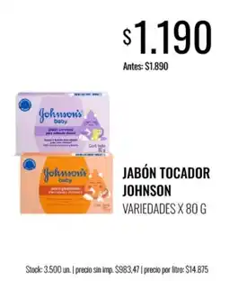 Supermercados Tadicor Johnson's baby jabón tocadador oferta