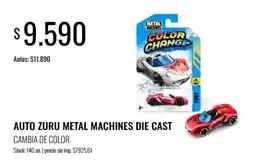 Supermercados Tadicor Zuru auto metal machines die cast cambia de color oferta