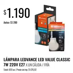 Supermercados Tadicor Ledvance lámpara led value classic oferta