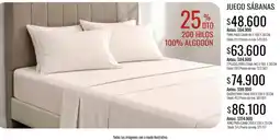 Supermercados Tadicor Juego sábanas oferta