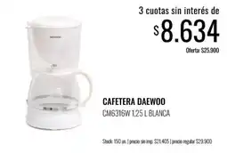 Supermercados Tadicor Daewoo cafetera oferta