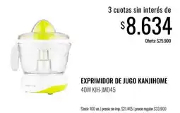 Supermercados Tadicor Kanjihome exprimidor de jugo oferta