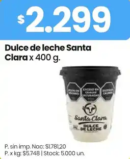 Changomas Santa Clara dulce de leche oferta