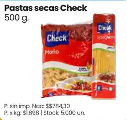 Changomas Check pastas secas oferta