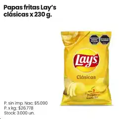 Changomas Lay's papas fritas clásicas oferta