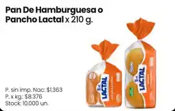Changomas Lactal pan de hamburguesa o pancho oferta