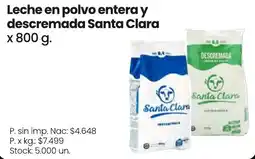 Changomas Santa clara leche en polvo entera y descremada oferta
