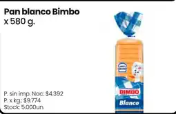 Changomas Bimbo pan blanco oferta