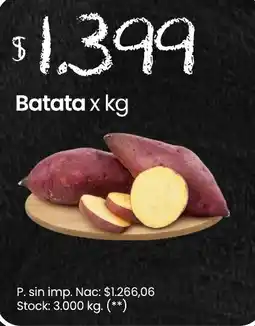 Changomas Batata oferta