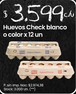 Changomas Check huevos frescos oferta