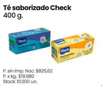 Check té saborizado
