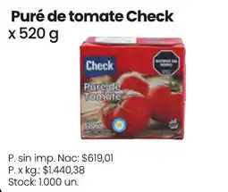 Changomas Check puré de tomate oferta