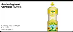 Changomas Cañuelas aceite de girasol oferta