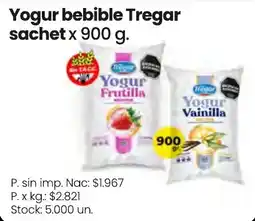 Changomas Tregar yogur bebible oferta