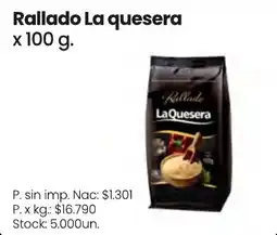 Changomas La quesera rallado oferta