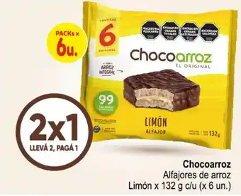 Chocoarroz alfajores de arroz limón