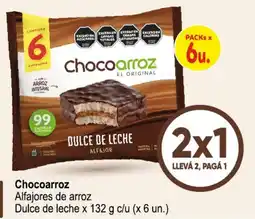Changomas Chocoarroz alfajores de arroz dulce de leche oferta