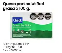Changomas Check queso por salut oferta