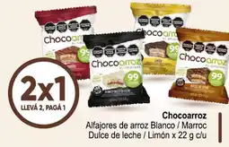 Changomas Chocoarroz alfajores de arroz blanco / marroc dulce de leche / limón oferta
