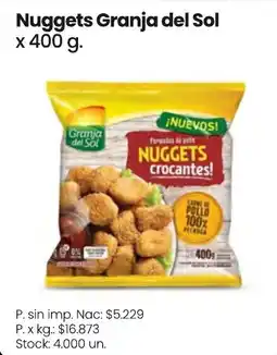 Changomas Granja del Sol nuggets oferta