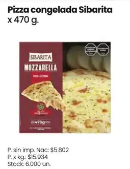 Changomas Sibarita pizza congelada mozzarella oferta