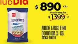 Supermercados DIA Dia arroz largo fino oferta