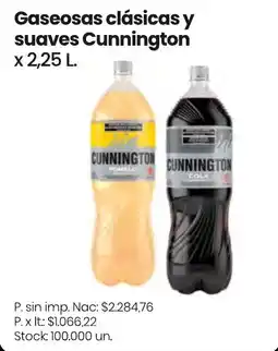 Changomas Cunnington gaseosas clásicas y suaves oferta