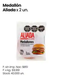 Changomas Aliada medallón oferta