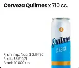 Changomas Quilmes cerveza oferta