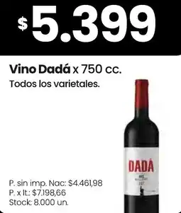 Changomas Vino Dadá oferta