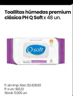 Changomas Q soft toallitas húmedas premium clásica oferta