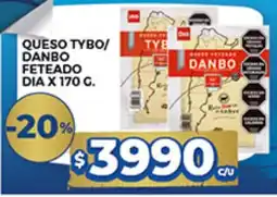 Supermercados DIA Tybo/ Danbo queso feteado oferta
