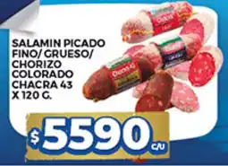 Supermercados DIA Queso salamin picado fino/grueso/chorizo colorado chacra 43 oferta