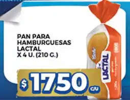 Supermercados DIA Lactal pan para hamburguesas oferta
