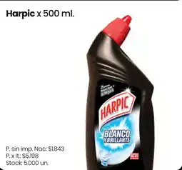 Changomas Harpic blanqueador blanco y brillante oferta