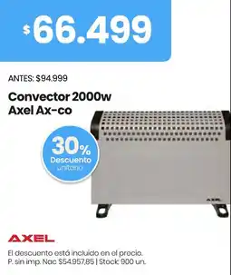 Changomas Axel convector 2000w oferta