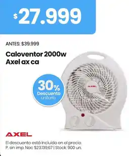 Changomas Axel caloventor 2000w oferta