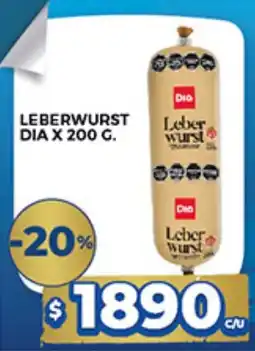 Supermercados DIA Dia leberwurst oferta