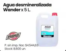 Changomas Wander agua desmineralizada oferta