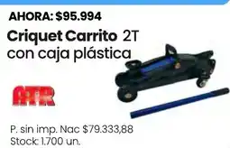 Changomas ATR criquet carrito 2t con caja plastica oferta