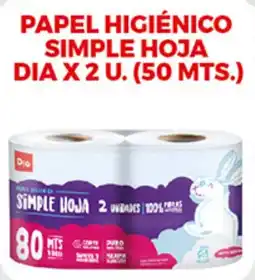 Supermercados DIA Dio papel higiénico simple hoja oferta