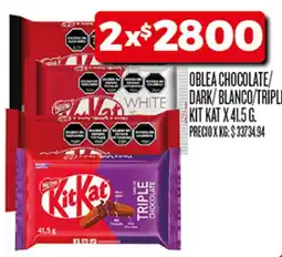 Supermercados DIA KitKat oblea chocolate/dark/blanco/triple oferta