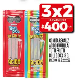 Supermercados DIA Bull dog gomita regaliz oferta