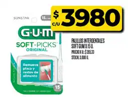 Supermercados DIA Gum palillos interdentales soft picks original oferta