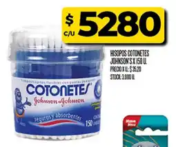 Supermercados DIA Johnson's cotonetes oferta